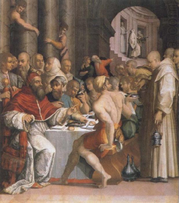 The Gastmabl of the Bl Gregor, Giorgio Vasari